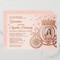 Rosen Gold Blink Rosa Quinceanera Princess Foto