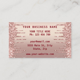 Rosen Gold Business Card Informationen zu Ihren Lo Visitenkarte