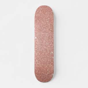 Rosen-Gold - erröten rosa Glitzer und funkeln Skateboard