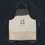 Rosen gold Glitzer Schwarz Rosa Moderne, einzigart Schürze<br><div class="desc">Modernes Budget elegante Rose Gold Effekt pink,  schwarz und natürlich Business Branding einheitlichen Design.</div>