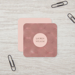 Rosen gold Moderne Kunst Deko Quadrat Visitenkarte