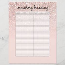 Rosen Gold Pink Glitzer Ombre Business Inventory