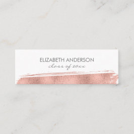 Rosen Gold Pinselstrich Abschluss Beipackkarte Telefonnummerkarte