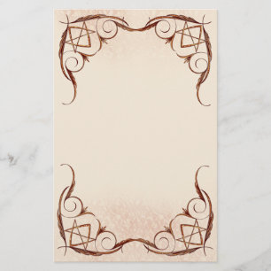 Rosen-Gold Unicursal Briefpapier