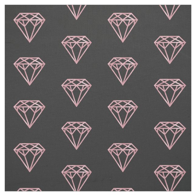 Rosen-Golddiamant Stoff (Muster)