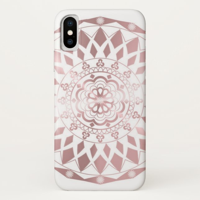 Rosen-Goldeffekt iPhone X Fall Case-Mate iPhone Hülle (Rückseite)