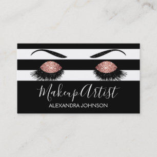 Rosen-Goldfunkelnd Glitzer-moderner Visitenkarte