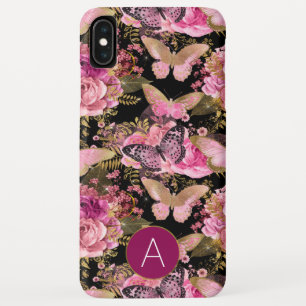 Rosen-GoldGirly Blumenschmetterlings-Muster Case-Mate iPhone Hülle