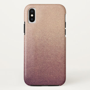 Rosen-GoldGlitzer-Sand-visuelles Beschaffenheit iPhone X Hülle