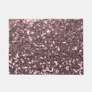 Rosen-GoldImitat-Glitzer-Glitzern Fußmatte