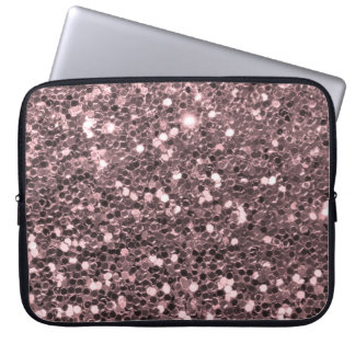 Rosen-GoldImitat-Glitzer-Glitzern Laptopschutzhülle