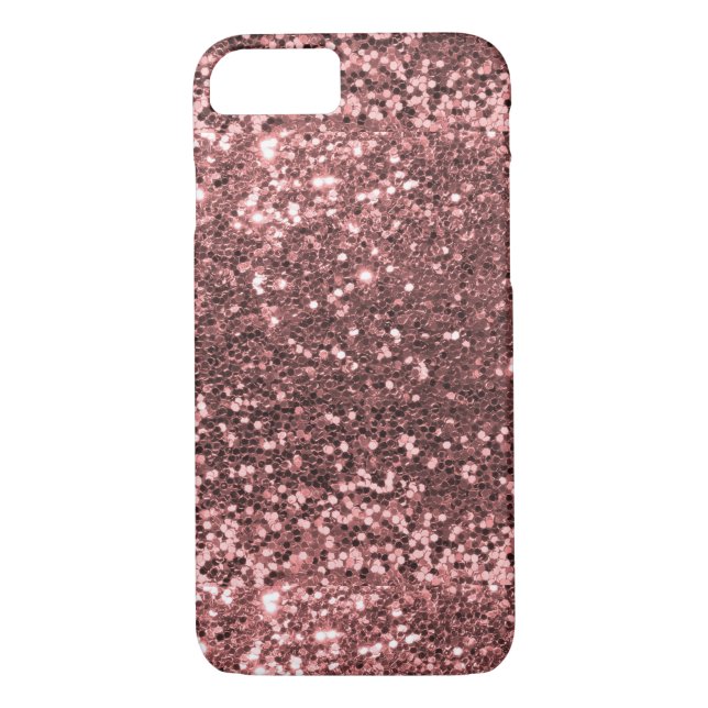 Rosen-GoldImitat-Glitzer-Scheinshine-Druck Case-Mate iPhone Hülle (Rückseite)