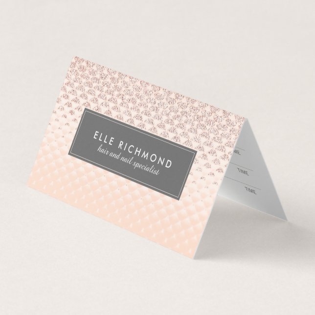 Rosen-Goldnagel-und Visitenkarten (Vorderseite)