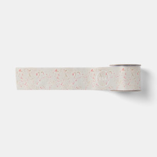 Rosen-Goldrosa Champagne wirbelte Marmor Satinband