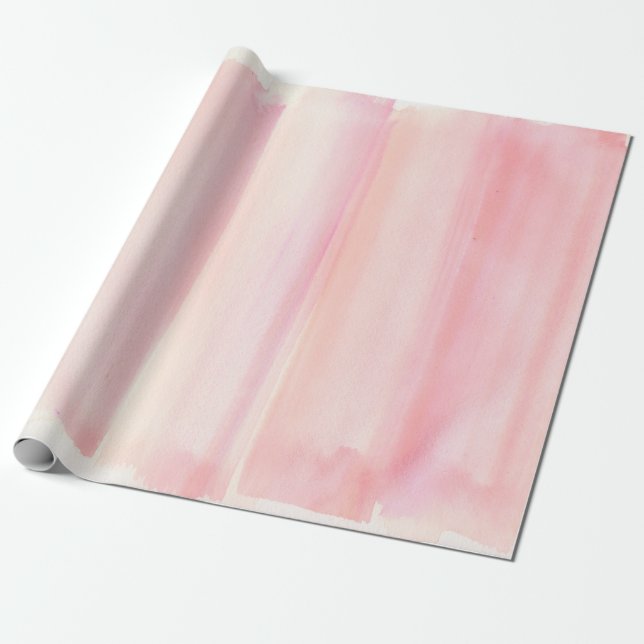 Rosen-Goldrosawatercolor-Girly Pastell Geschenkpapier (Ungerollt)