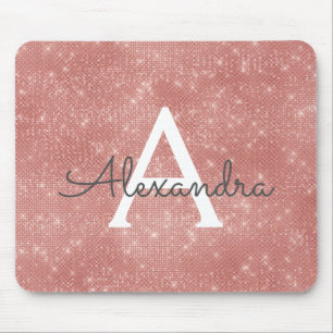 Rosen-Goldschein-Monogramm-Name Mousepad