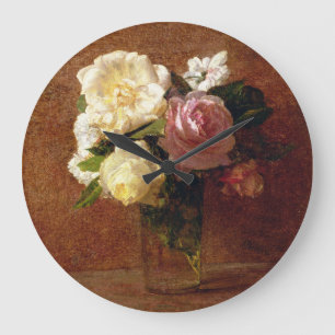 Rosen Große Wanduhr