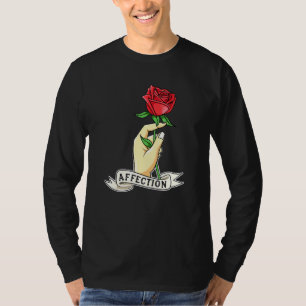 Rosen-Hand-Affektionsneuheit T-Shirt