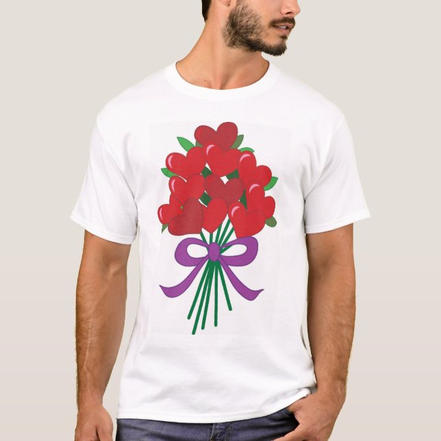 Rosen-Herzen T-Shirt (Vorderseite)