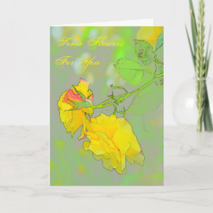 Rosen, hier gibt's Ihre wunderschönen Rosen! Karte