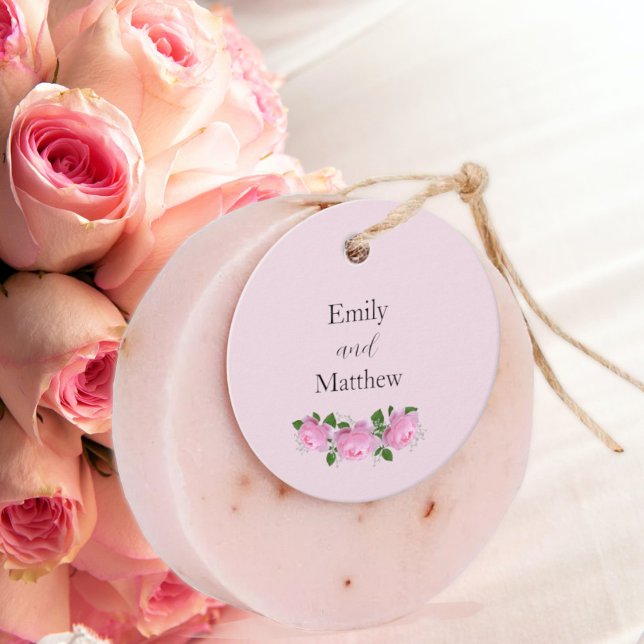 Rosen, Hochzeit, Danke, Gift-Tags Geschenkanhänger (Von Creator hochgeladen)