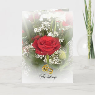 Rosen-Hochzeits-Einladungs-Karte Einladung