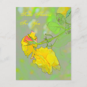 Rosen, hol dir deine wunderschönen Rosen hier! Pos Postkarte