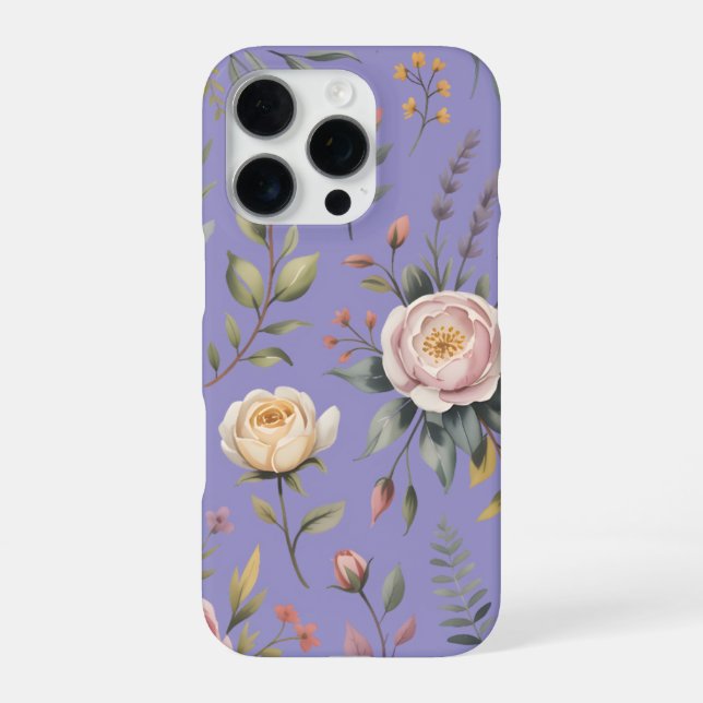 Rosen im Blush-Garten iPhone Hülle (Rückseite)