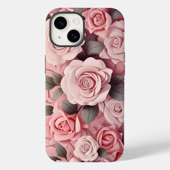Rosen in Aquarellfarbe Case-Mate iPhone Hülle (Rückseite)