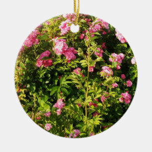Rosen in Blüte Keramik Ornament