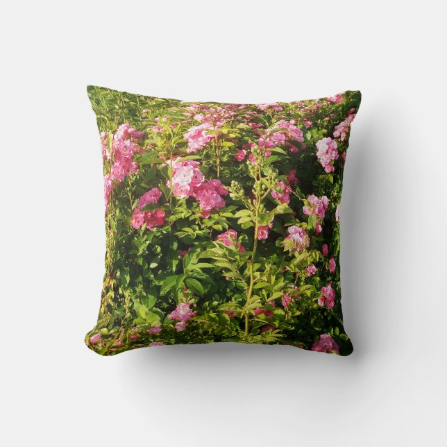 Rosen in Blüte Kissen (Vorderseite)