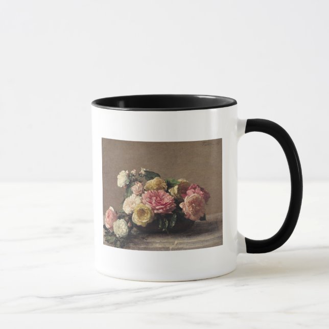Rosen in einem Teller, 1882 Tasse (Rechts)