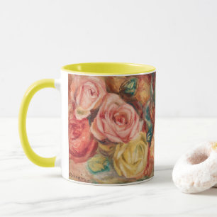 Rosen in einer Vase von Pierre Renoir Tasse