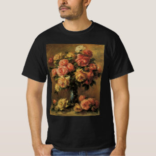 Rosen in einer Vase von Pierre Renoir, Vintage Fin T-Shirt