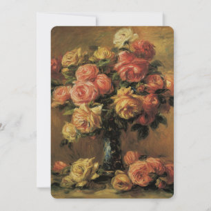 Rosen in einer Vase von Renoir, Florale Brautparty Einladung