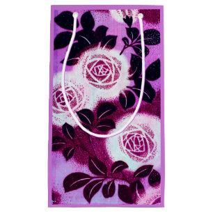 Rosen, japanisches Vintage-Design Kleine Geschenktüte