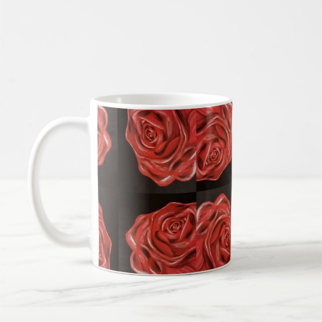 Rosen-Kaffee-Tasse Tasse (Links)