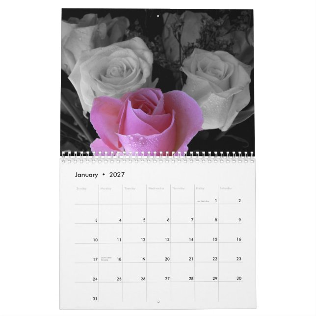 Rosen-Kalender 2015 Kalender (Jan 2027)