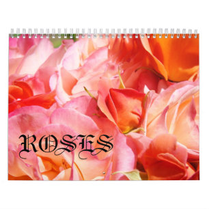 Rosen-Kalender benutzerdefinierte Fotografie Flora Kalender