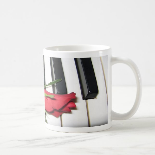 Rosen-Klavier-Tasse Tasse (Rechts)