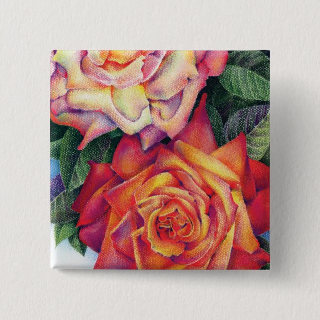 "Rosen"-Knopf Button (Vorderseite)