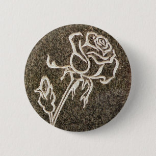 Rosen-Knopf des Valentines Tages Button