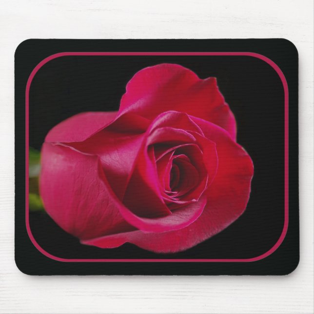 Rosen-Knospe Mousepad (Vorne)