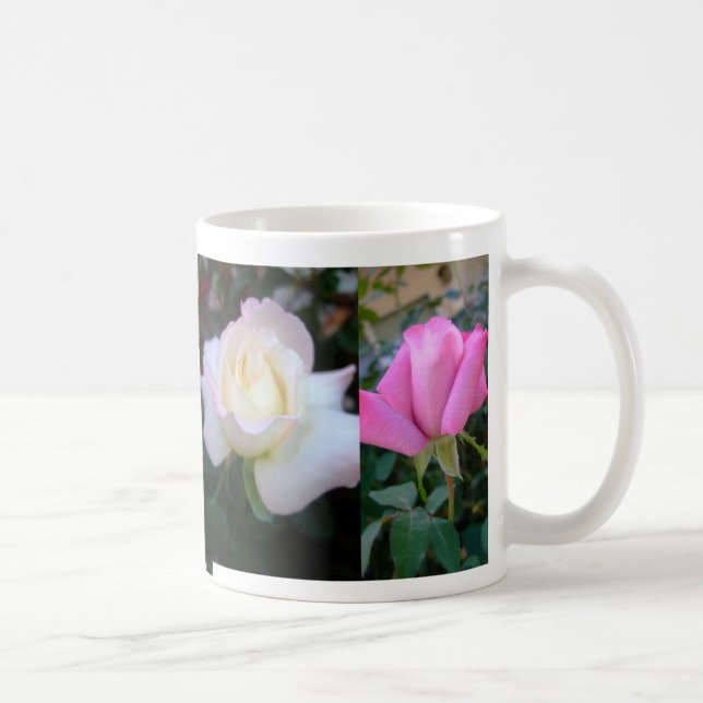Rosen-Knospen-Kaffee-Tasse Tasse (Rechts)