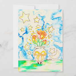 Rosen Kunst Einladung