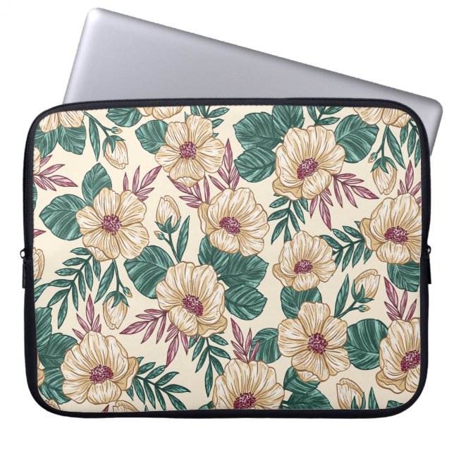 Rosen Laptopschutzhülle (Vorderseite)