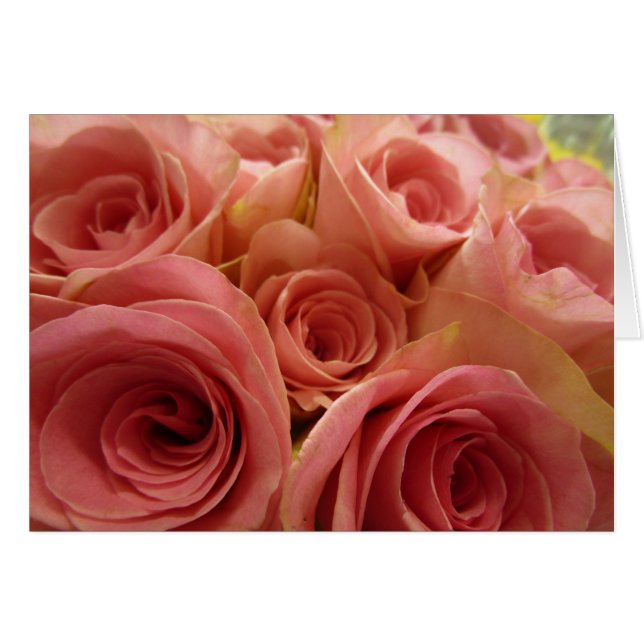 Rosen-leere Karte (Vorderseite (Horizontal))