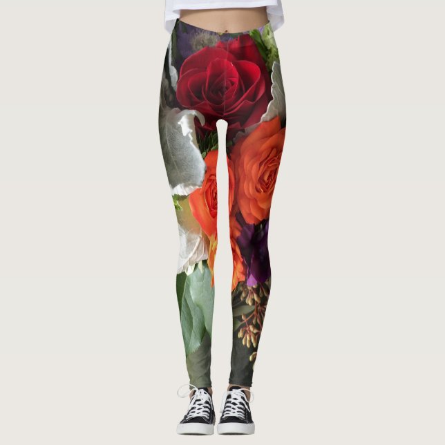 Rosen Leggings (Vorderseite)