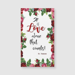 Rosen-Liebe-Blumen St. Therese Magnetkarte