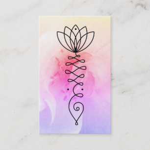 *~* Rosen Lotus Herz Nirvana Yoga Massage Reiki Visitenkarte